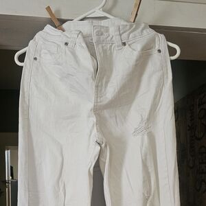 White Distressed Jeans